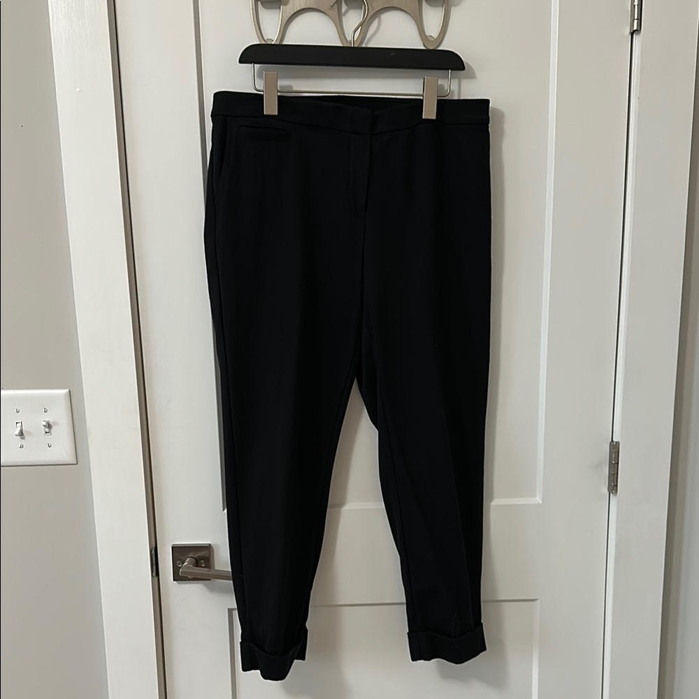 J. Jill Black Ankle Cropped Pants Relaxed Fit